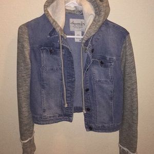 American Rag hooded denim jacket